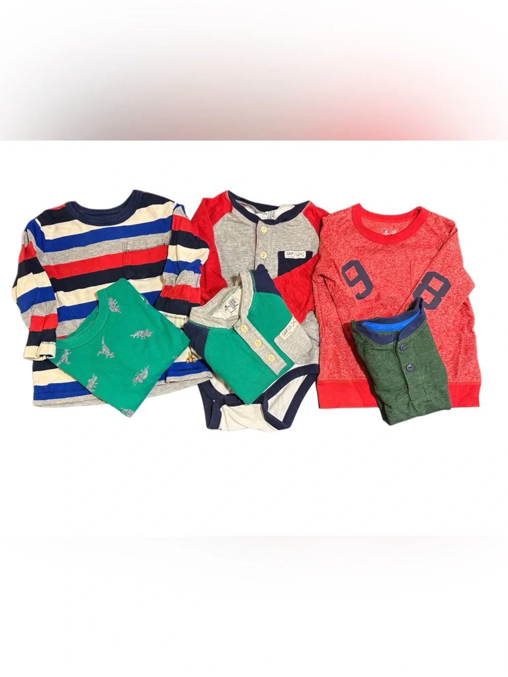 GAP Kids Assorted Tops & Bodysuits in Red, Green, Blue, Navy